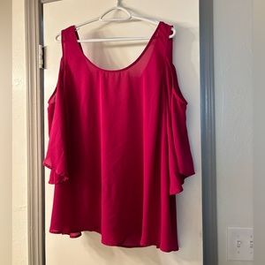 ⚡️5/$25⚡️Dark Pink Torrid Blouse